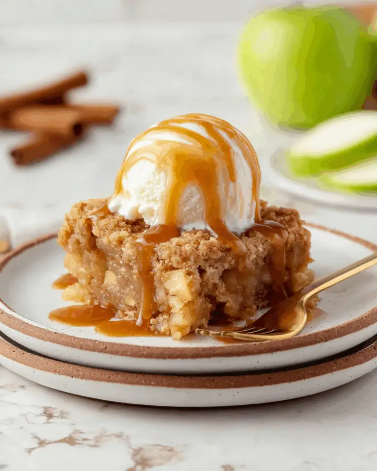 Apple Bread Pudding with Cinnamon Apples and Vanilla Custard Recipe