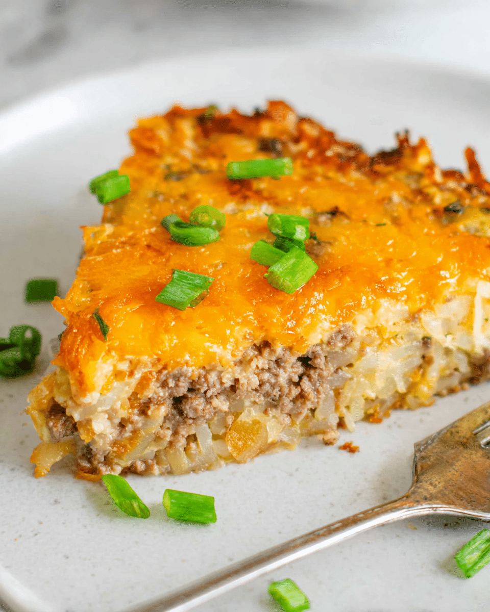 Cheesy Ground Beef Hash Brown Casserole Recipe