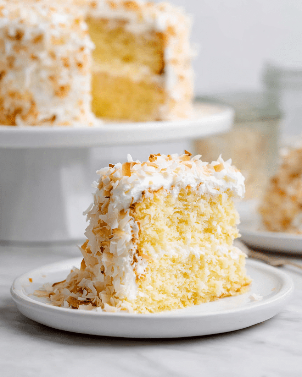 Coconut Custard Cake Recipe