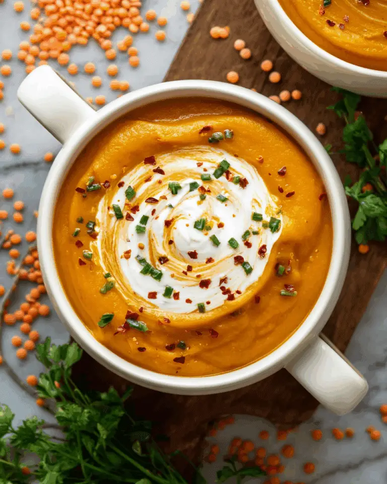 Creamy Carrot and Lentil Soup Recipe
