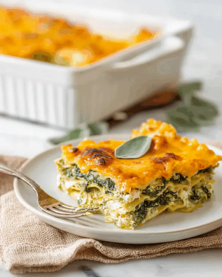 Vegan Pumpkin Lasagna with Spinach Ricotta Recipe