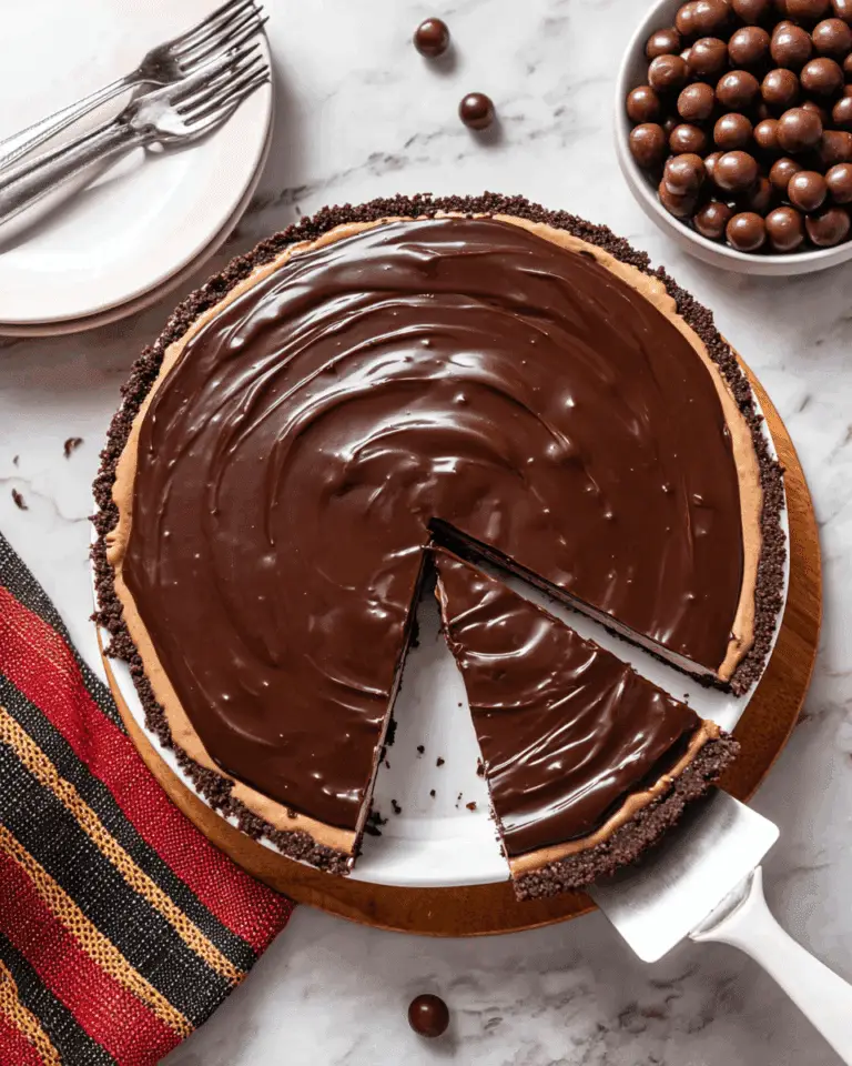 No-Bake Mocha Cheesecake with Oreo Crust and Chocolate-Espresso Ganache Recipe