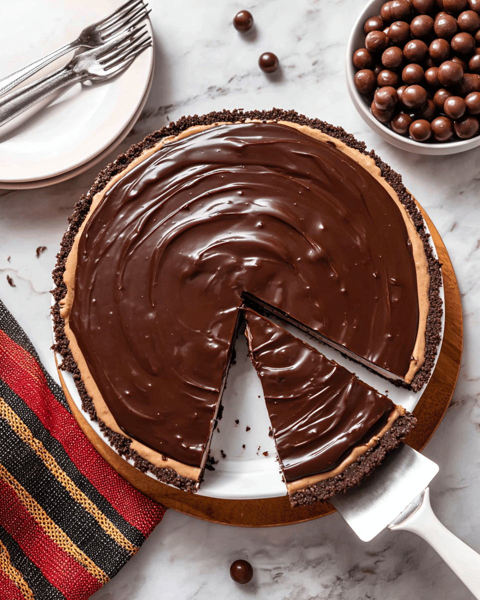 No-Bake Mocha Cheesecake with Oreo Crust and Chocolate-Espresso Ganache Recipe