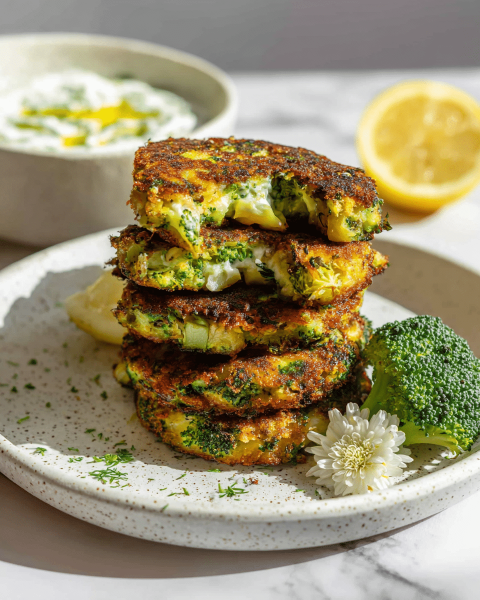 Cheesy Broccoli Fritters Recipe