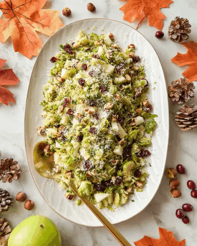 Holiday Brussels Sprouts Salad with Lemon Vinaigrette Recipe
