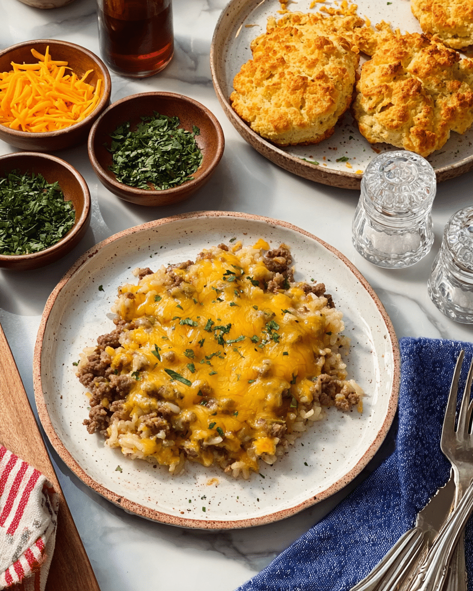 Ground Beef and Rice Casserole Recipe