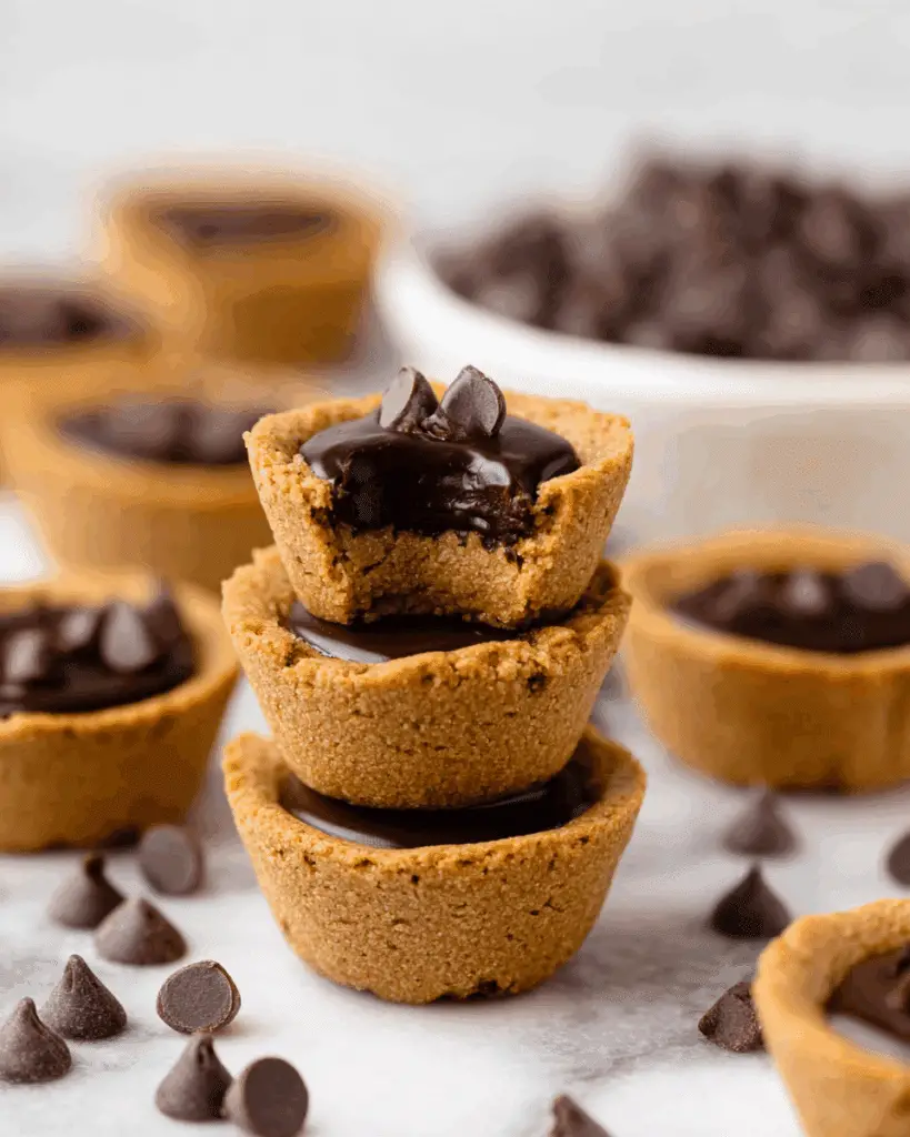 Chocolate Chip Cookie Cups (Vegan, Gluten-Free, Refined Sugar-Free) Recipe