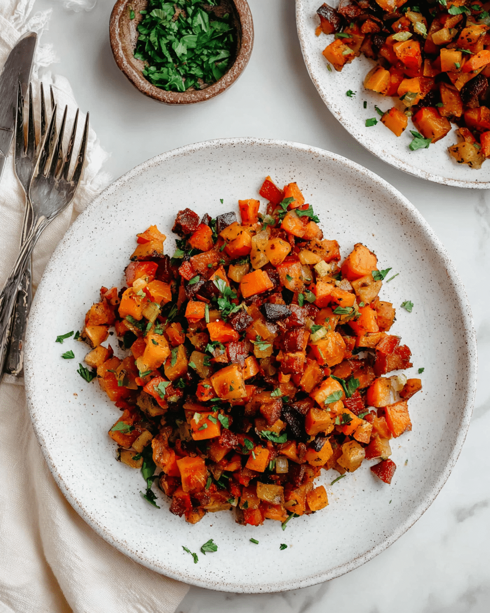 One-Pan Root Vegetable Hash Recipe