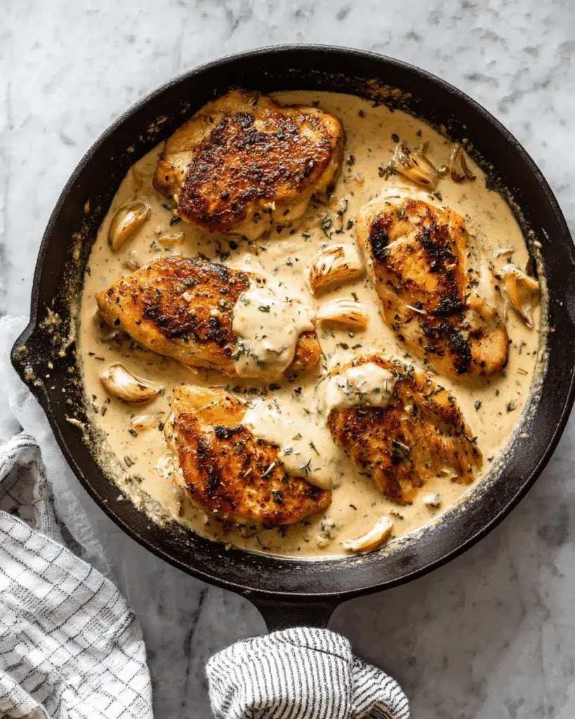 Creamy Garlic Chicken Recipe