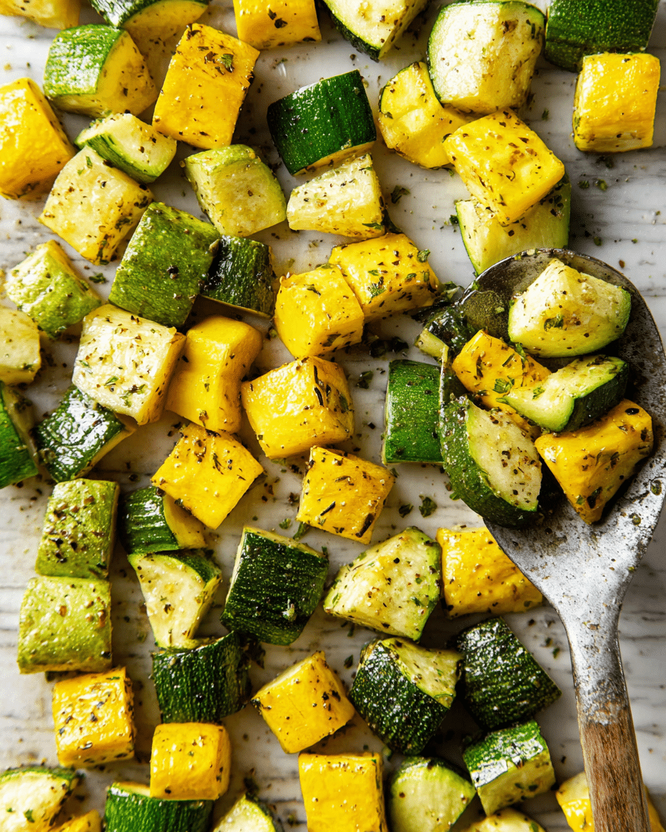 Roasted Zucchini and Squash with Parmesan Recipe