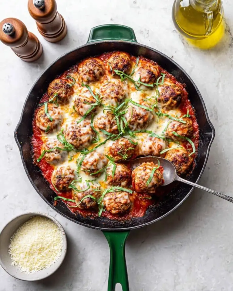 Ground Chicken Parmesan Meatballs Recipe