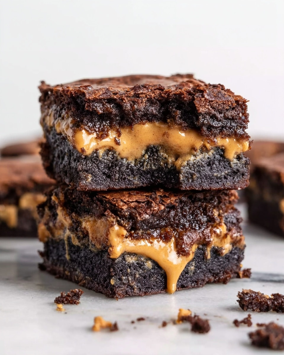 Decadent Biscoff Brownies with Cookie Butter Layer and Lotus Biscoff Cookies Recipe