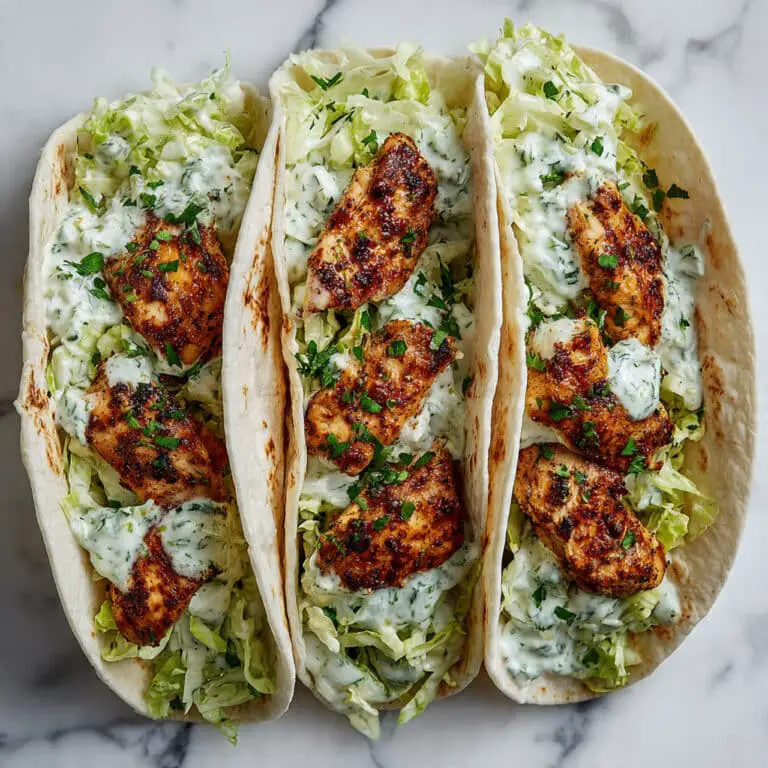 Sheet Pan Chicken Pitas with Herby Ranch Slaw Recipe