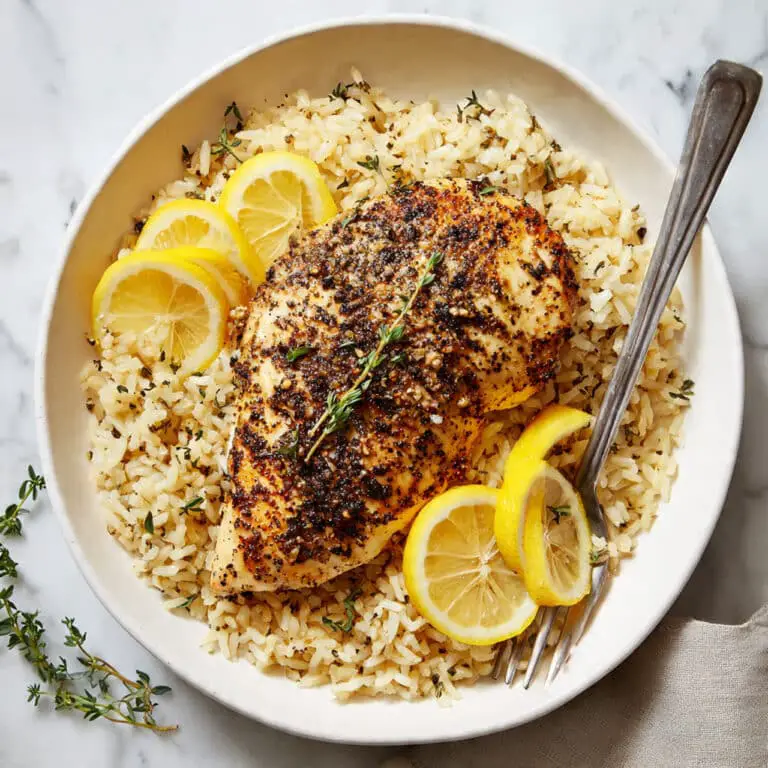 One Pot Lemon Herb Chicken & Rice Recipe