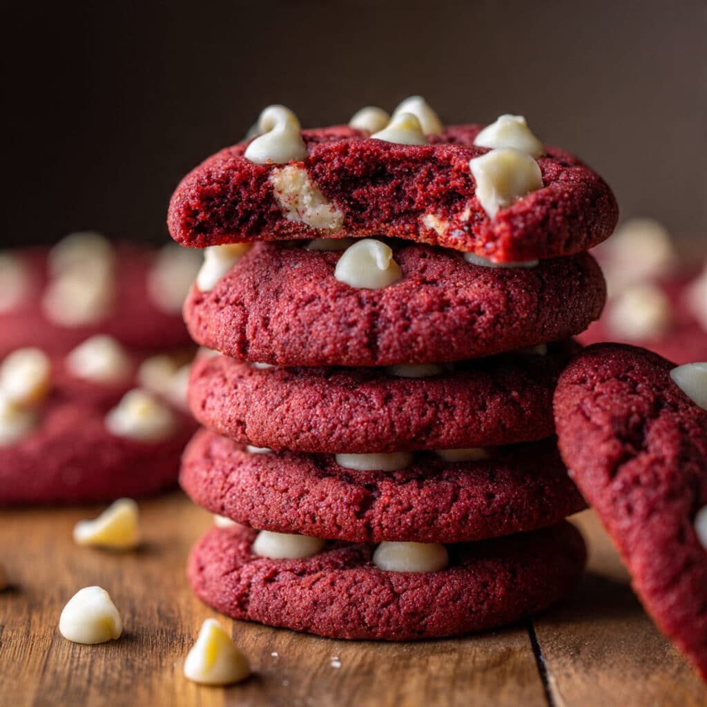 Red Velvet Cookies with White Chocolate Chunks Recipe