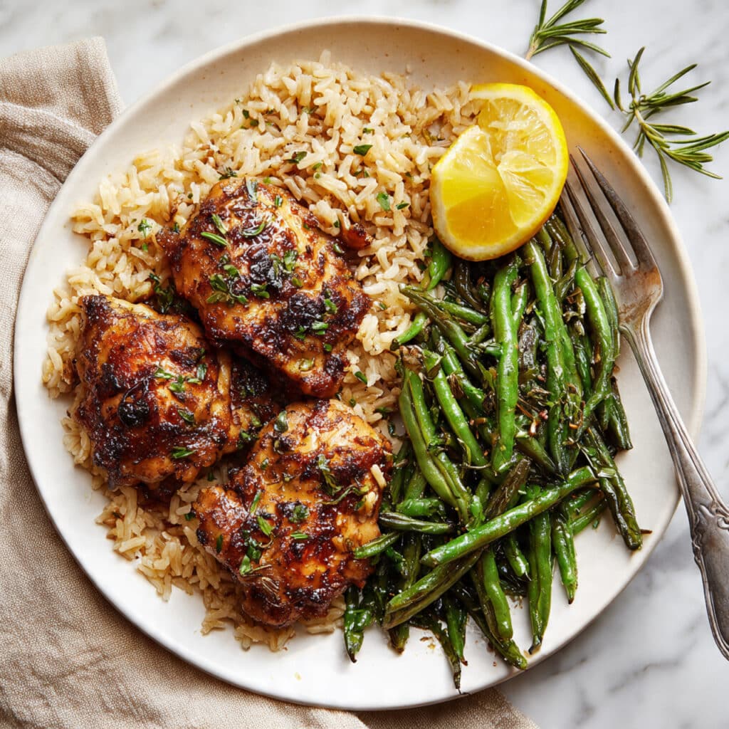 Skillet Chicken and Green Beans Recipe