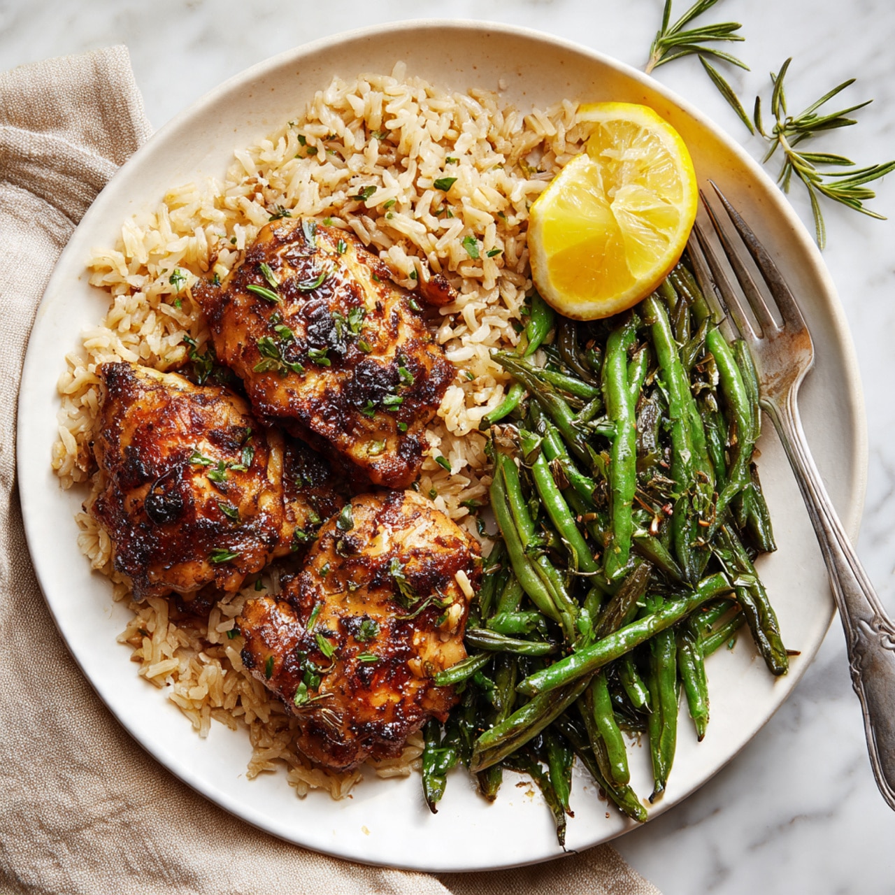 Skillet Chicken and Green Beans Recipe