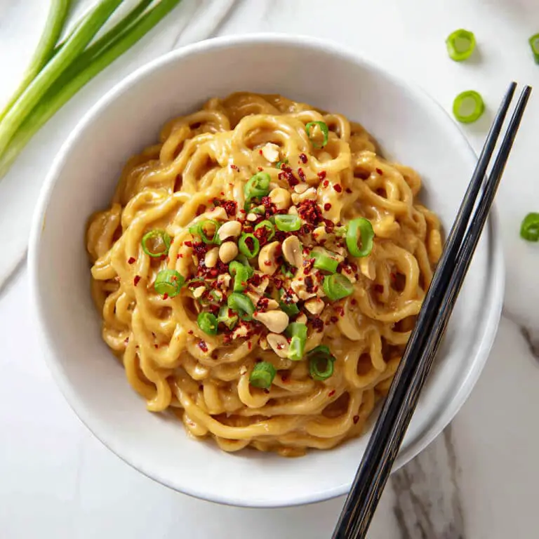 Spicy Peanut Butter Noodles Recipe