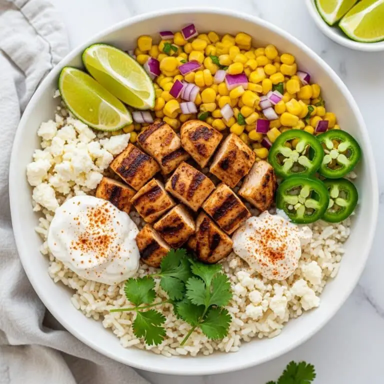 Street Corn Chicken Rice Bowl Recipe