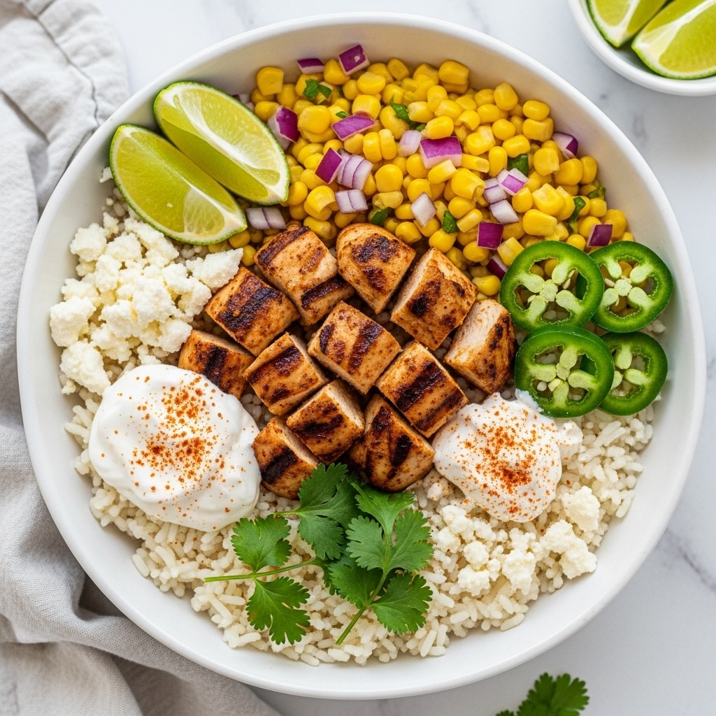 Street Corn Chicken Rice Bowl Recipe