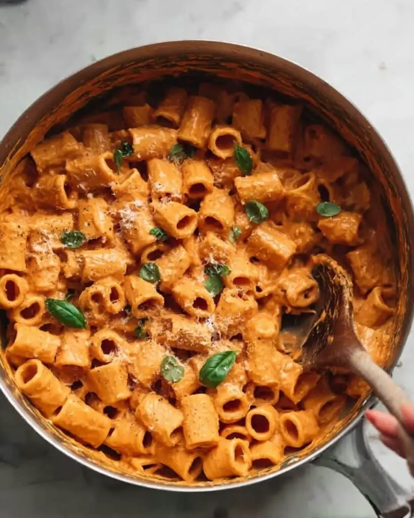 Cottage Cheese Pasta Sauce with Roasted Red Bell Pepper and Chicken Recipe