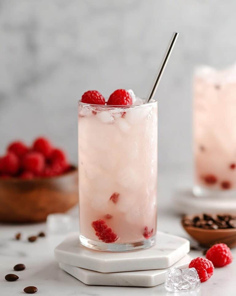 Vanilla Raspberry Iced Latte Recipe
