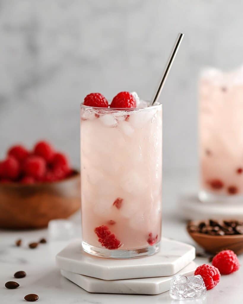 Vanilla Raspberry Iced Latte Recipe