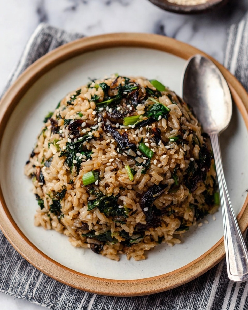 Crispy Kale and Shiitake Mushroom Vegan Fried Rice Recipe