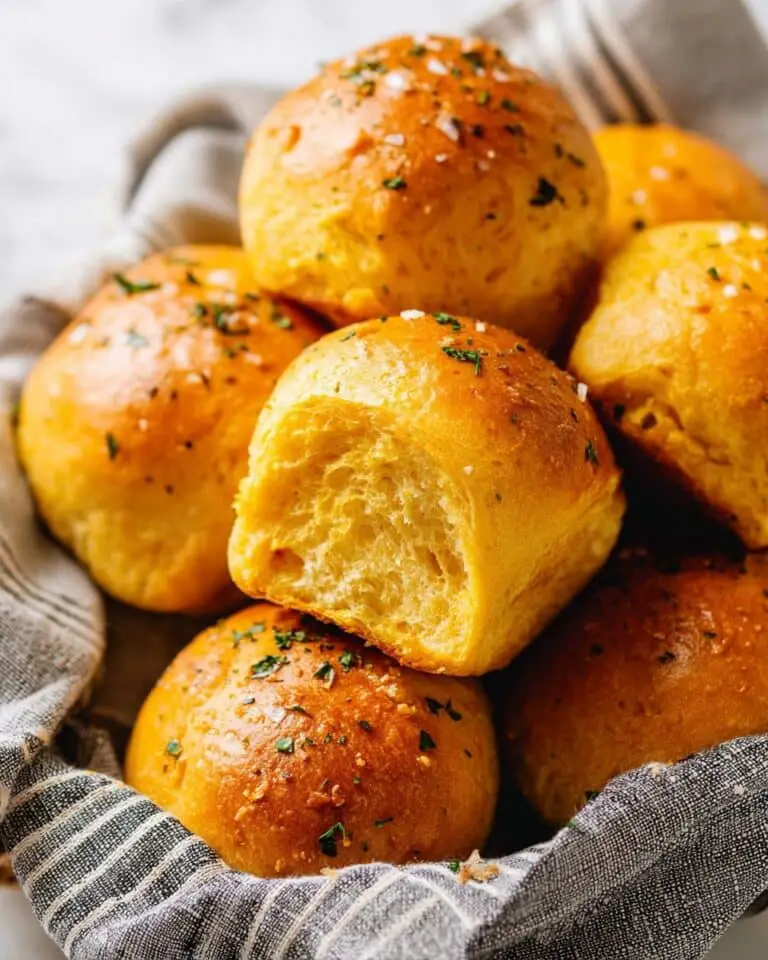 Sweet Potato Dinner Rolls with Rosemary Butter Recipe