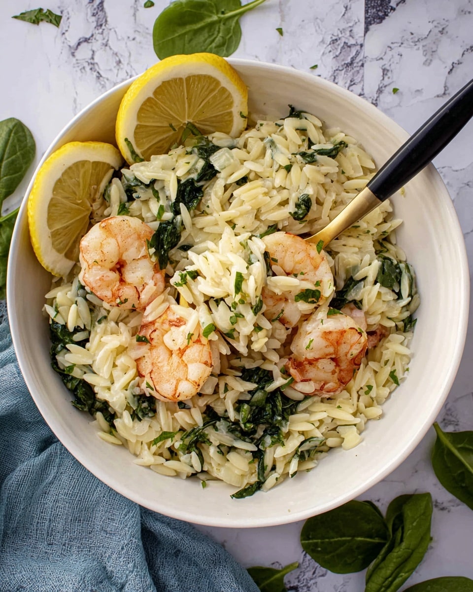 Lemon Garlic Shrimp Orzo Recipe