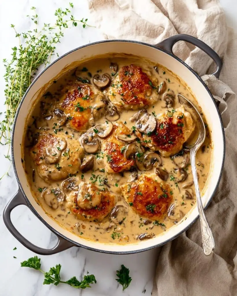 Creamy Mushroom Chicken Recipe