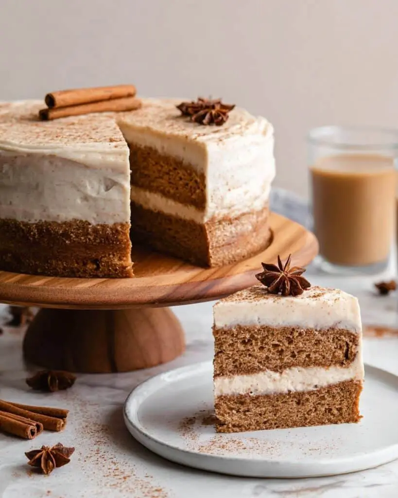 Chai Layer Cake with Cream Cheese Frosting Recipe