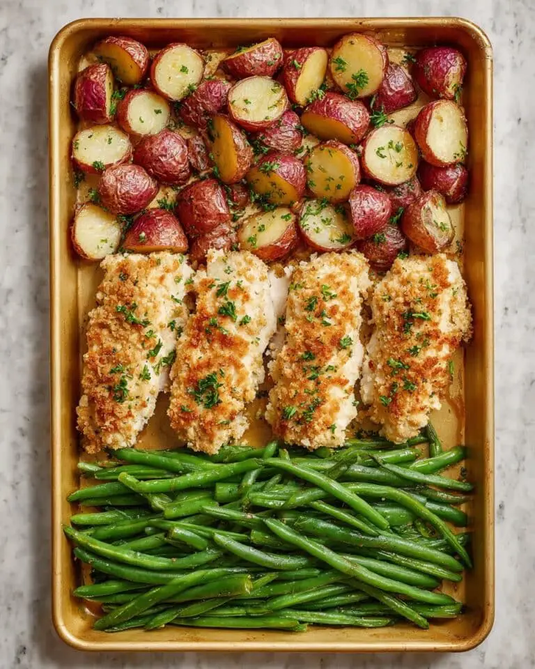 Parmesan Crusted Chicken Sheet Pan Dinner Recipe