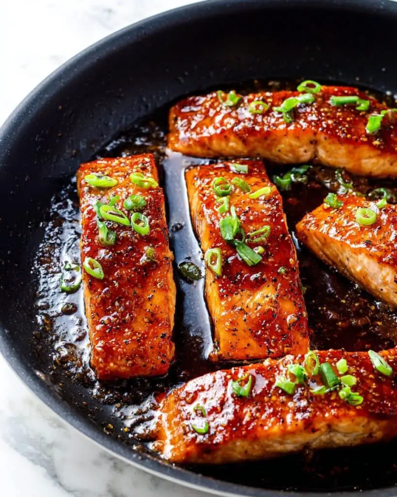 Fire Cracker Salmon with Peach Salsa Recipe