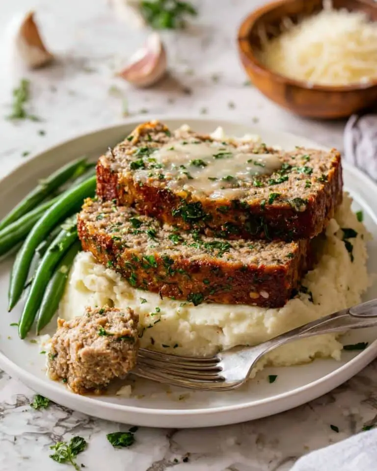 Garlic Parmesan Chicken Meatloaf Recipe