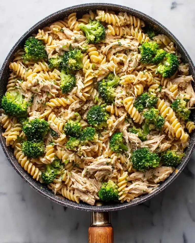 Creamy Rotisserie Chicken Broccoli Pasta Recipe