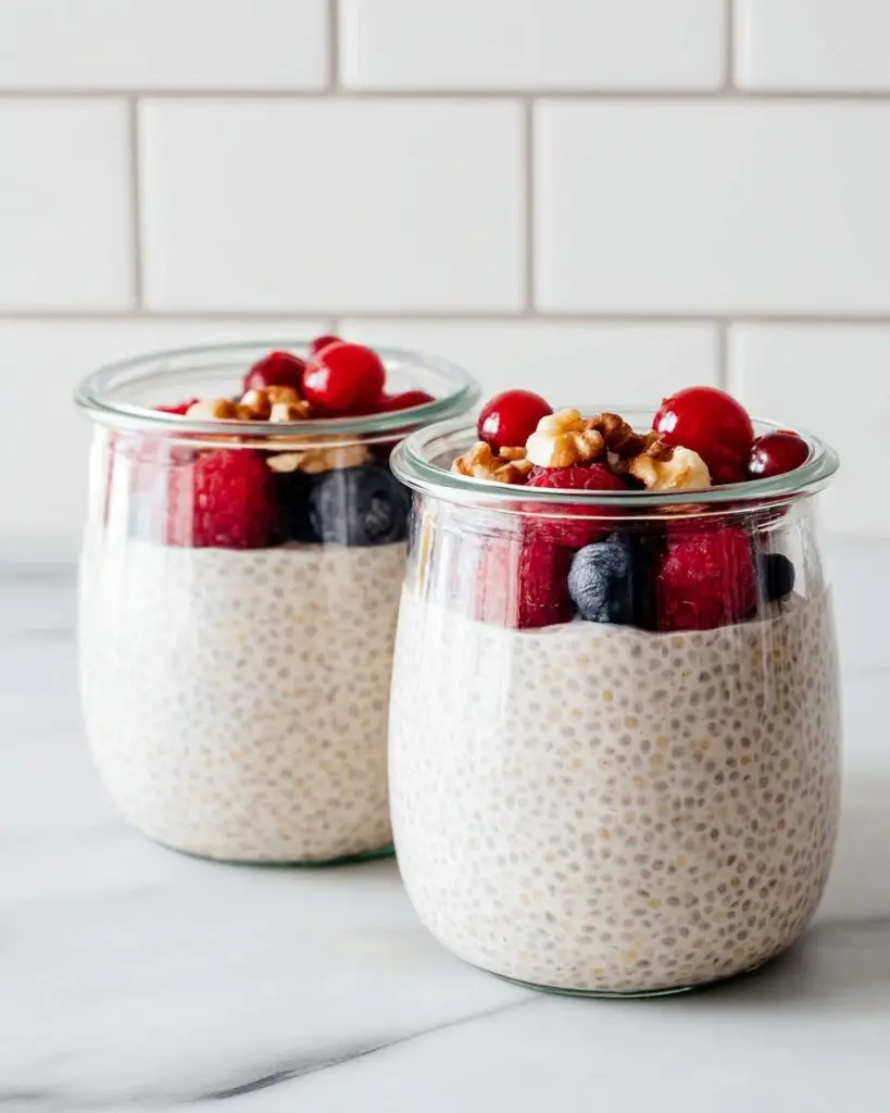 Creamy Chia Seed Pudding with Fresh Berries and Coconut Recipe