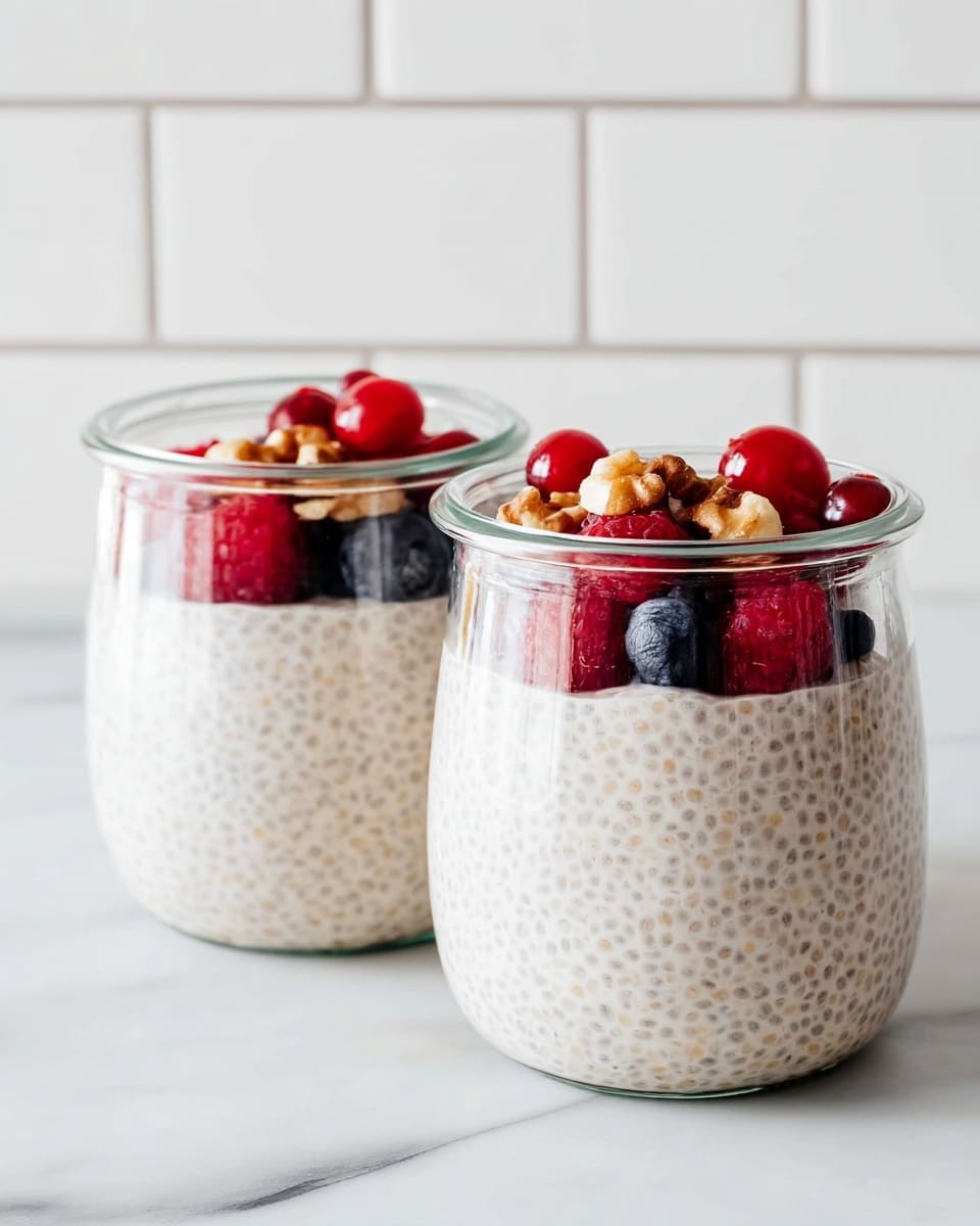 Creamy Chia Seed Pudding with Fresh Berries and Coconut Recipe