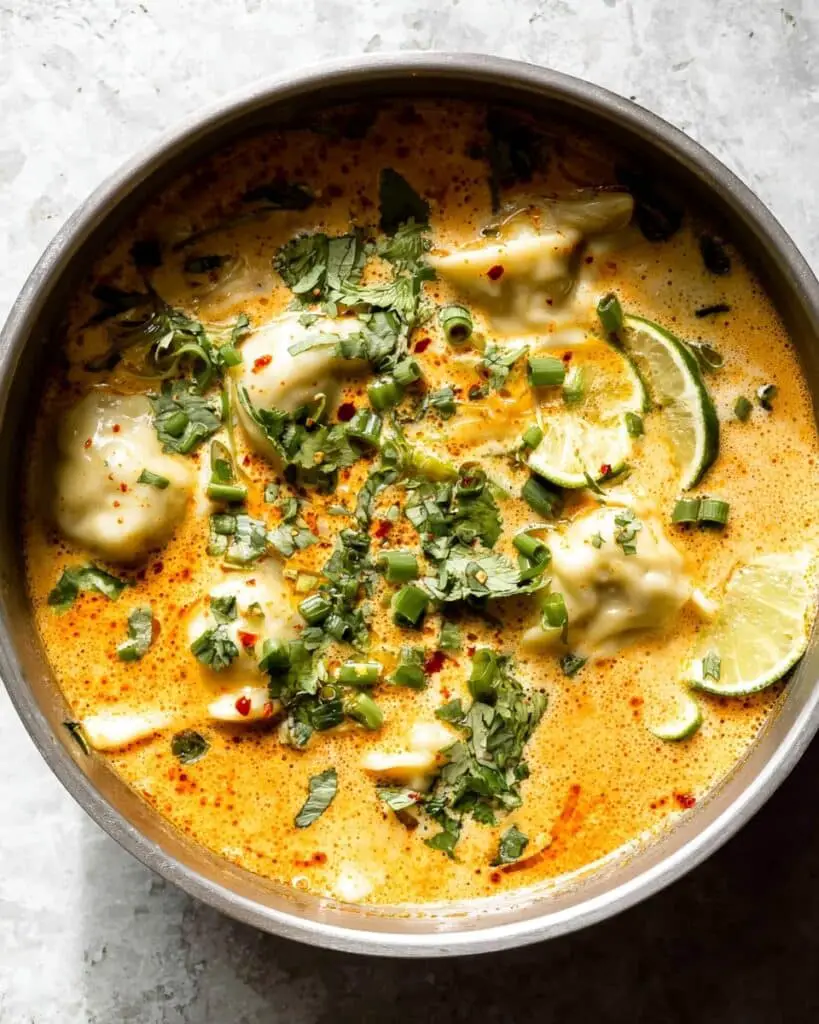 20 Minute Thai Dumpling Soup Recipe