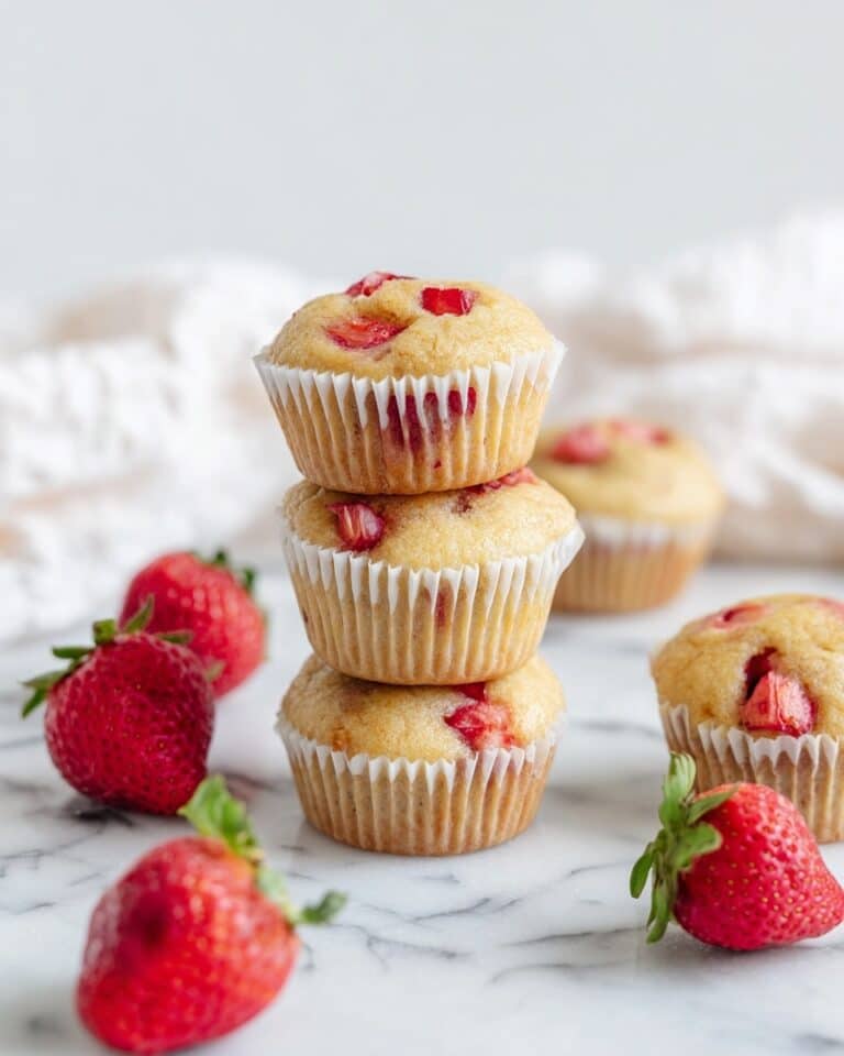 Healthy Strawberry Banana Yogurt Muffins Recipe
