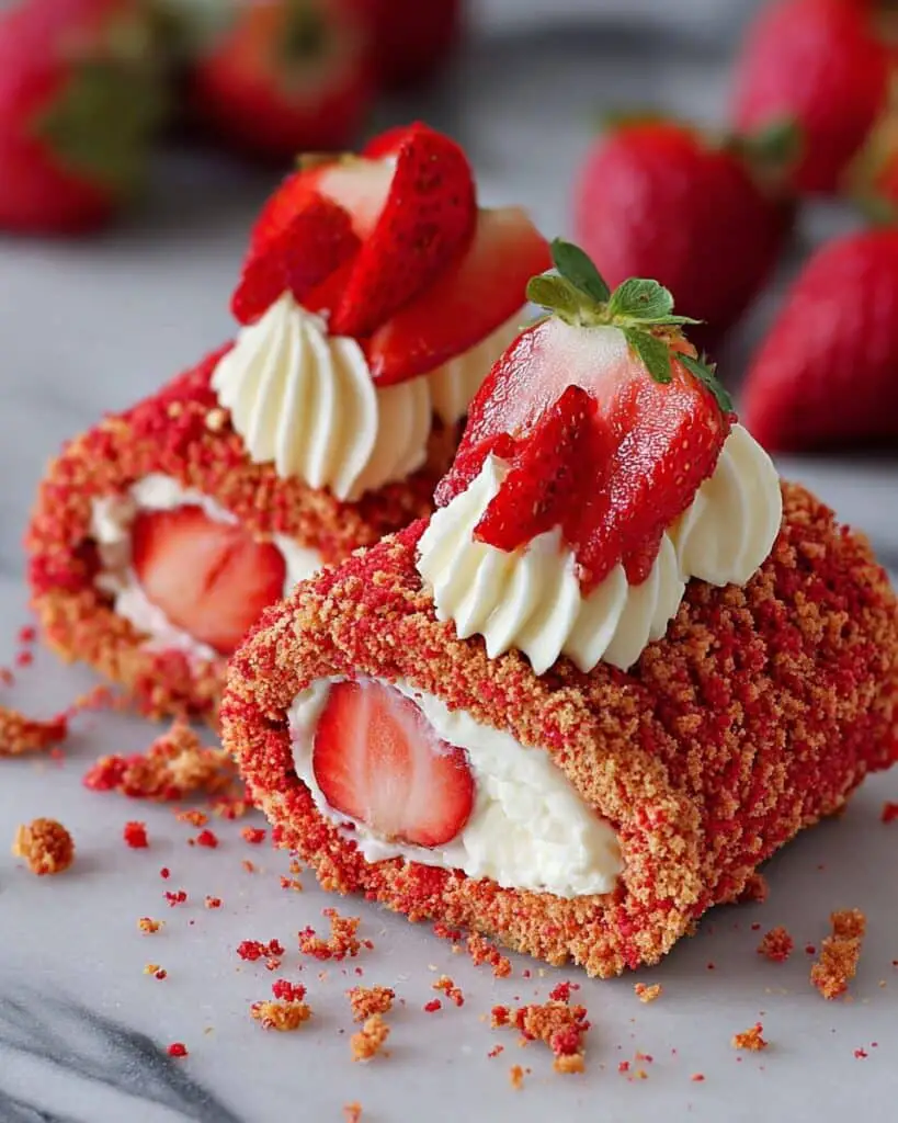 Strawberry Crunch Cheesecake Tacos Recipe