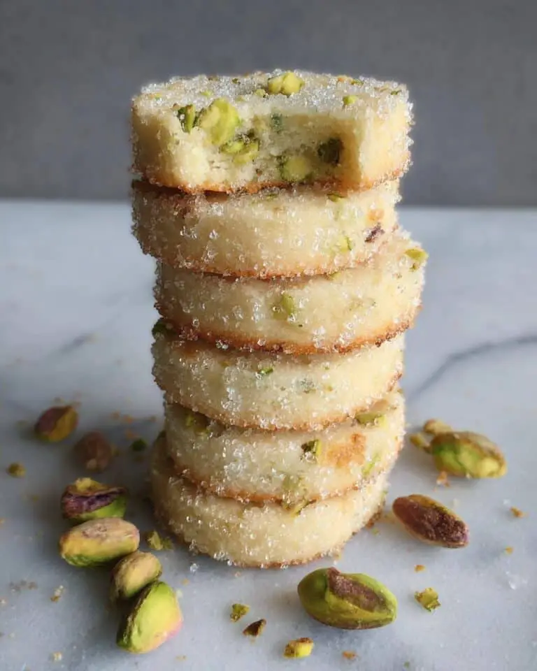 Pistachio Shortbread Cookies Recipe