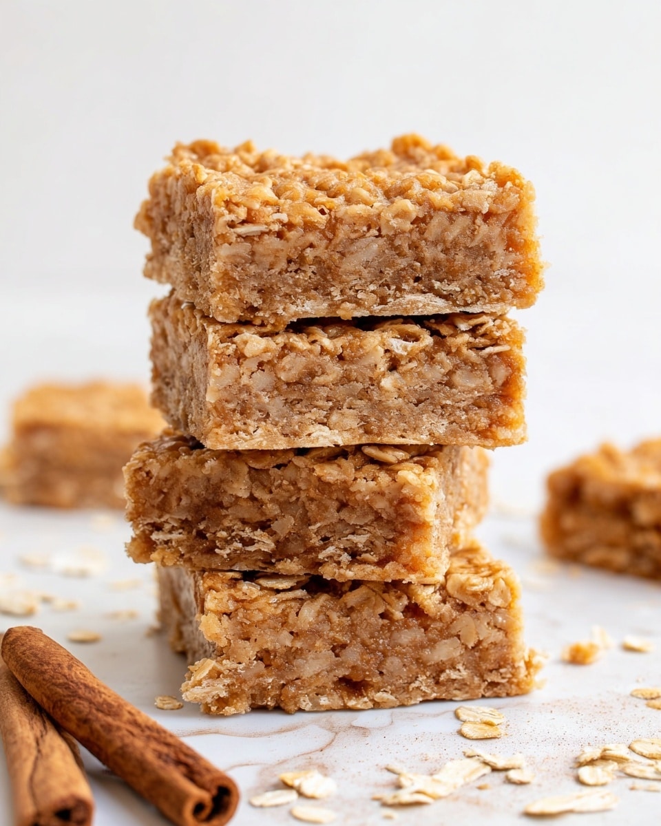 3 Ingredient Cinnamon Apple Oatmeal Bars Recipe
