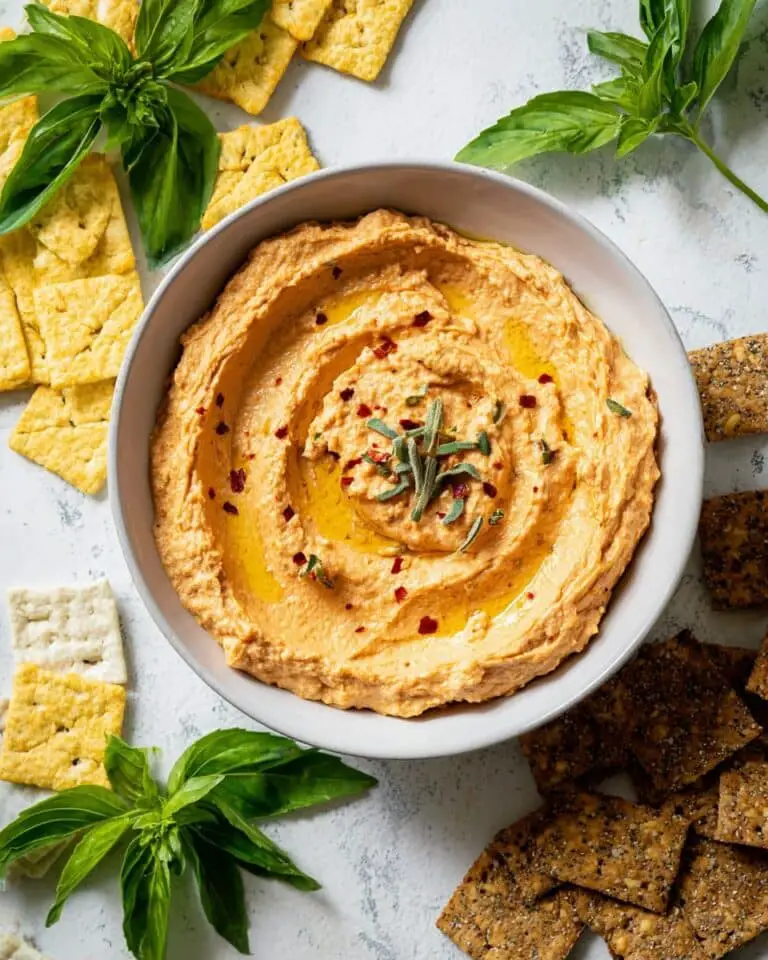Sun-dried Tomato and Basil White Bean Dip Recipe