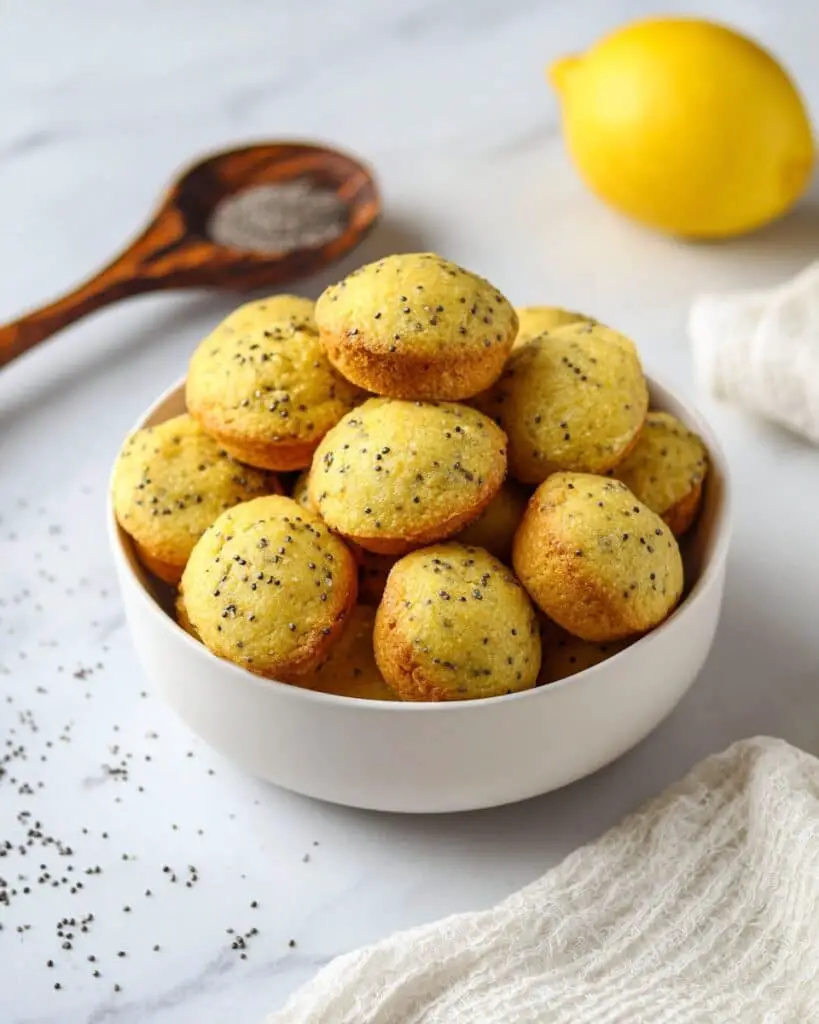 Lemon Chia Seed Mini Muffins Recipe