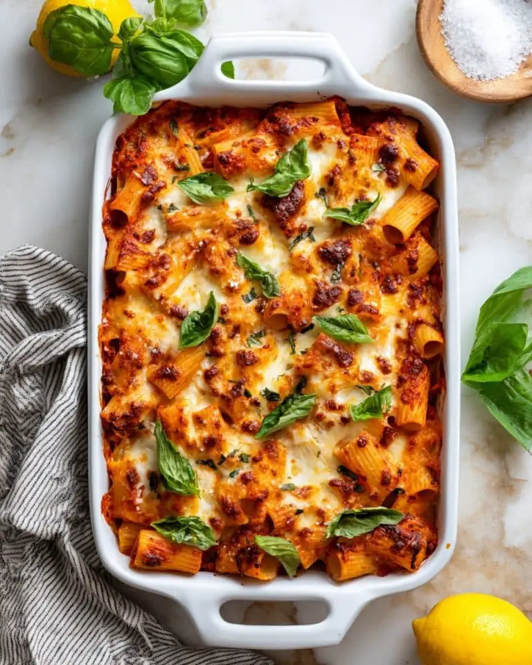Healthy Cottage Cheese Baked Rigatoni Recipe