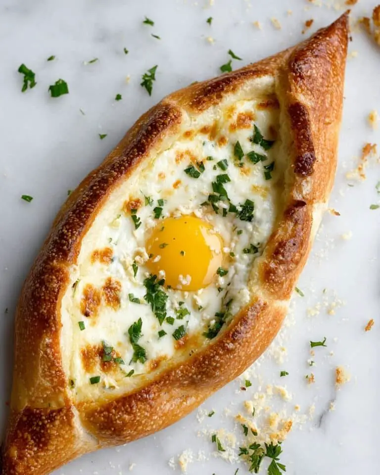 Dreamy Khachapuri (Georgian Cheese Bread Boat) Recipe