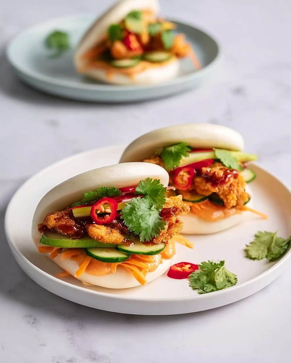 Crispy Chicken Bao Buns Recipe