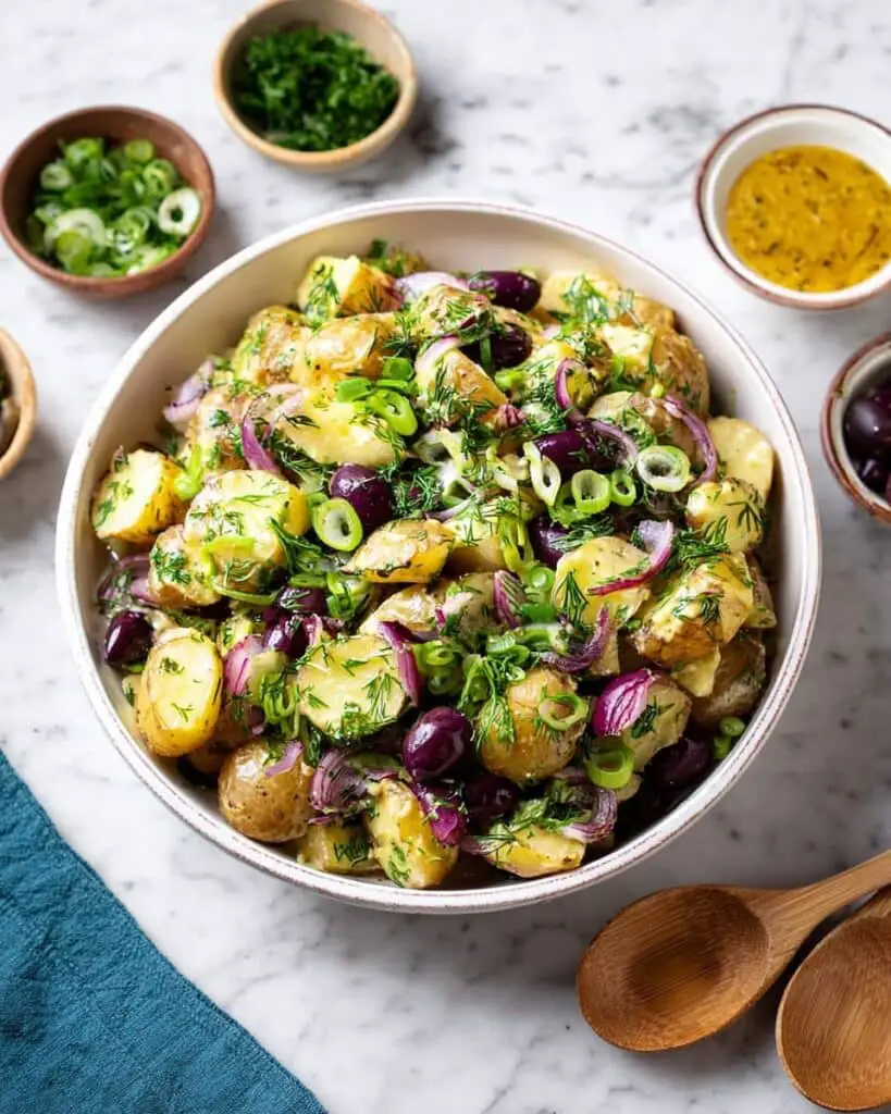 Greek Potato Salad (No Mayo!) Recipe
