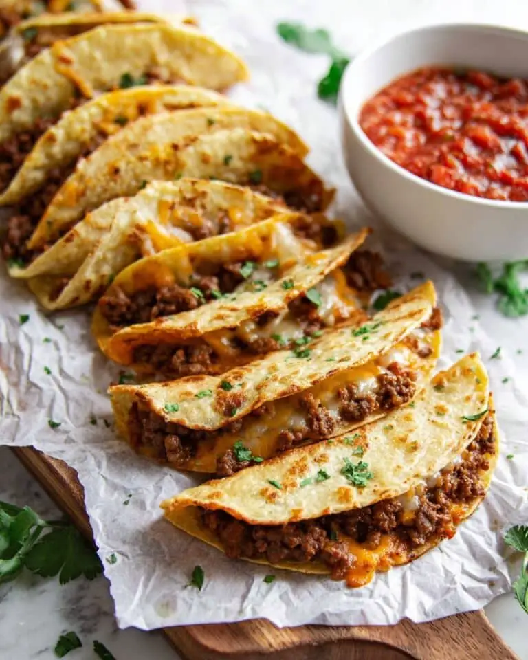 Baked Beef & Green Chili Tacos Recipe